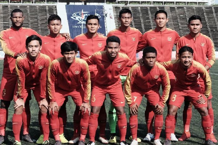 Skuat Timnas U-22 Indonesia Sebelum Bertanding dengan Malaysia. Kini, Skuat Besutan Indra Sjafri Ini Bakal Berhadapan dengan Thailand di Partai Final.