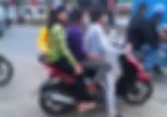 Awas, Bonceng Motor Bertiga Bisa Kena Denda dan Kurungan Penjara