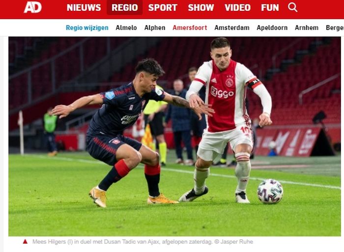 Mees Hilgers dalam wawancara bersama media Belanda, AD (12/12/2020).