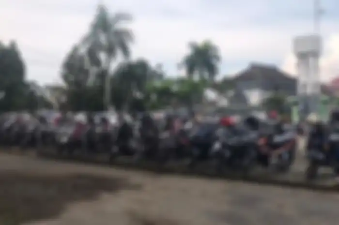 Ilustrasi parkiran motor