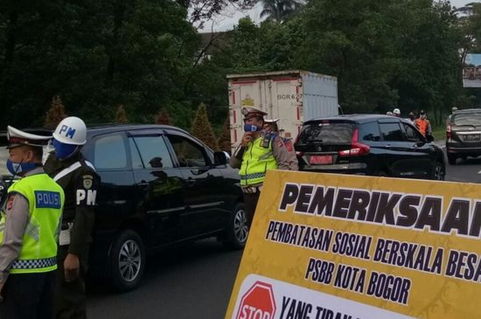 Ilustrasi pos check point ganjil-genap Kota bogor