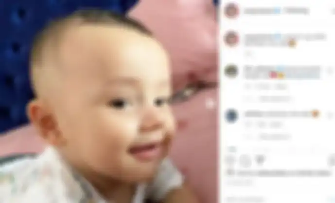 Potret tampan baby Sakalingga Ibra Pratama.