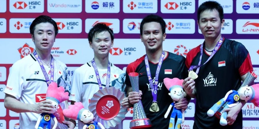 Hendra Setiawan Ungkap Obrolan dengan Endo/Watanabe di Podium