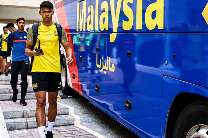 Timnas U-23 Malaysia bersiap menjalani sesi latihan jelang tampil di Piala Asia U-23 2024.