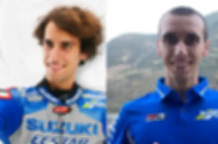 Ilustrasi. Unik, Alex Rins  jadi pembalap MotoGP pertama yang perpanjang kontrak di kondisi darurat Covid-19. Niat kalau diperpanjang bakal cukur rambut, Alex Rins saat gondron (kiri) dan dicukur (kanan)