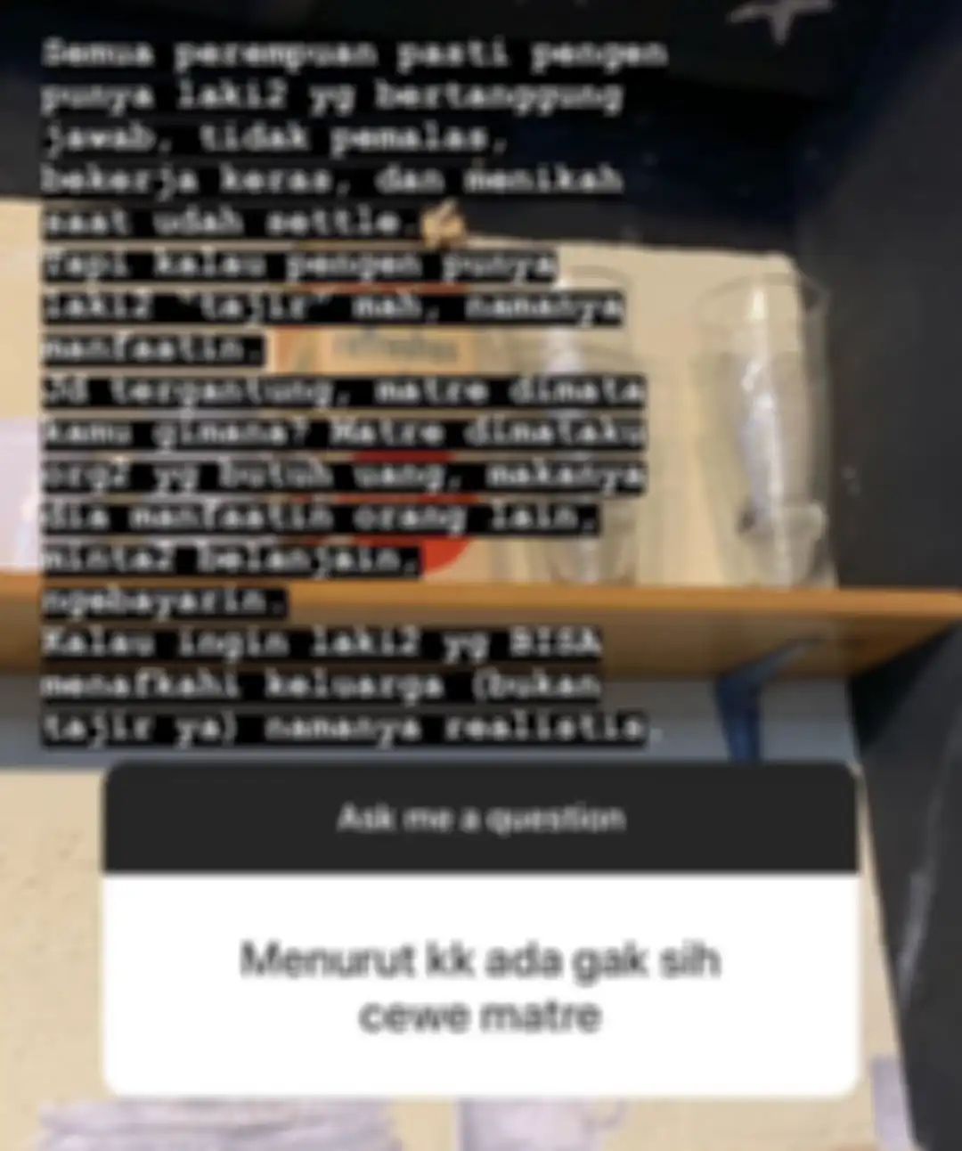 jawaban Rachel saat ditanya tentang cewek matre