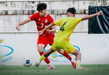 Timnas U-20 Indonesia berduel melawan Malaysia pada laga perdana Grup H Kualifikasi Piala Asia U-20 2027 di Lao National Stadium, Laos, Senin (31/8/2026) sore WIB