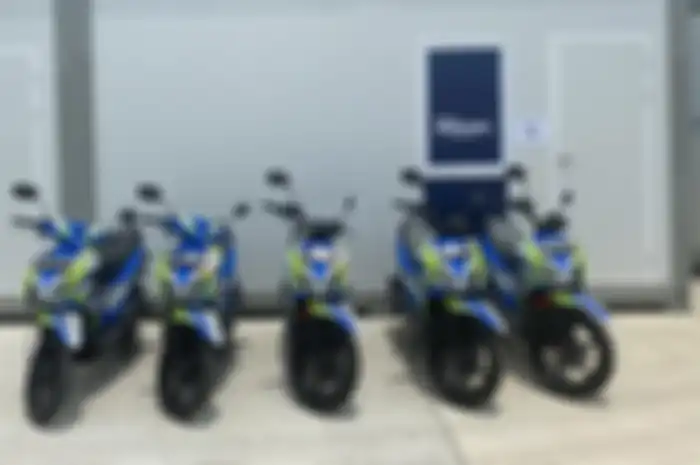Keren, motor matic Suzuki Nex II dan Suzuki Nex Crossover jadi motor paddock Suzuki di Sirkuit Mandalika.