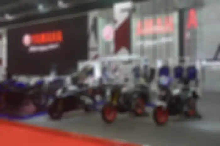 Persiapan pembukaan Bangkok Motor Show ke-40, Yamaha mulai buka unit pameran