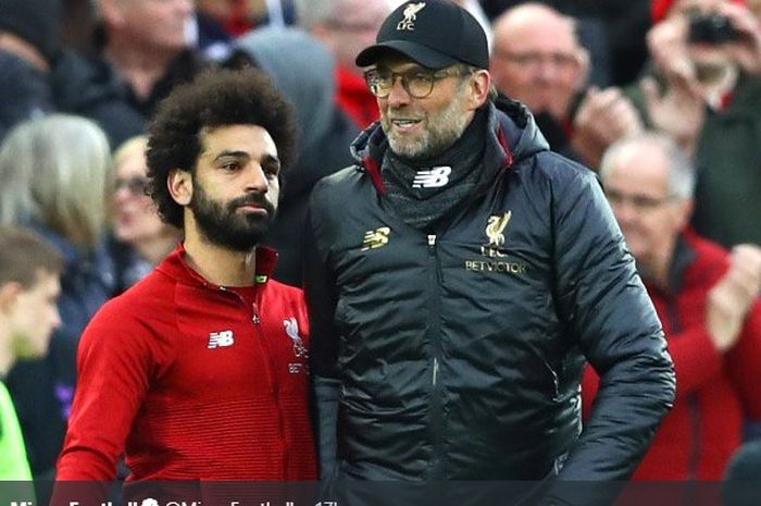 Juergen Klopp dan Mohamed Salah