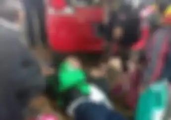 Driver Ojol Tergeletak Kesakitan di Pinggir Jalan Bikin Geger, Mulut Berdarah Korban Tabrak Lari