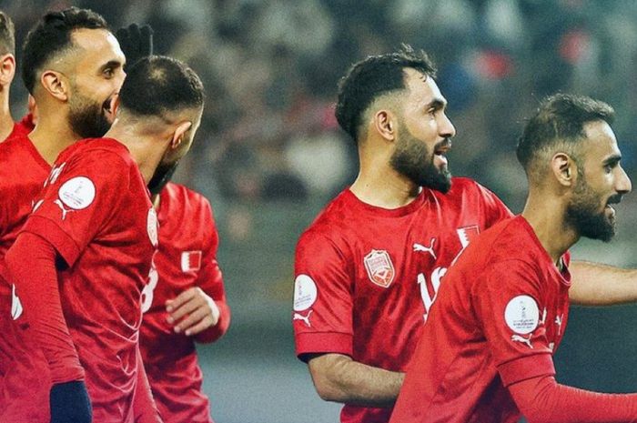 Para pemain Timnas Bahrain.