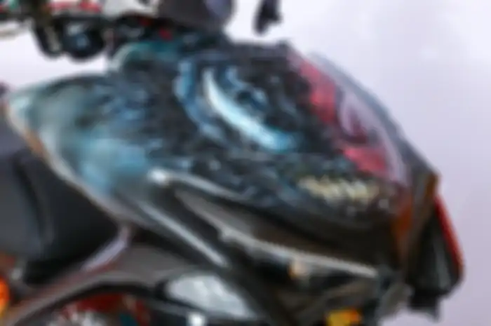 Yamaha Aerox 155 juara kelas master di Customaxi Yamaha X Yamaha Heritage Built Bali, pakai airbrush 3D!