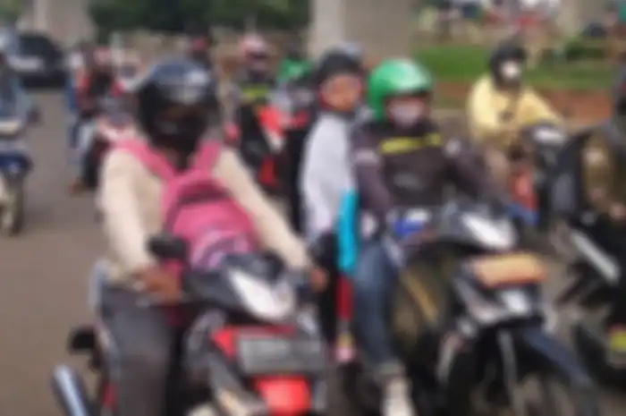 (ILUSTRASI) Mudik Lebaran 2024 diimbau tak naik motor oleh polisi.