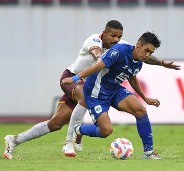 Suasana pertandingan antara PSIS Semarang melawan Borneo FC, Jumat (25/4/2025).