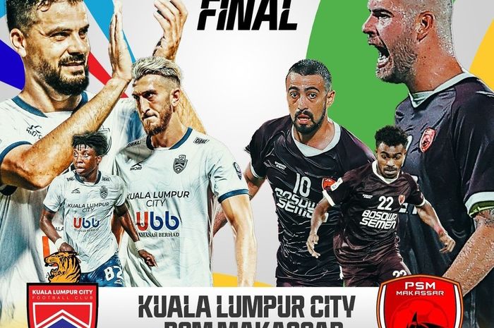 Kuala Lumpur City versus PSM Makassar pada laga final Piala AFC 2022 zona ASEAN di Stadion Kuala Lumpur, Malaysia, Rabu (24/8/2022)