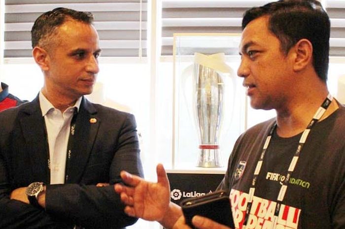 Ivan Codina (Managing Director La Liga South East Asia, Australia, Japan &amp; South Korea) bersama Gus Hans.