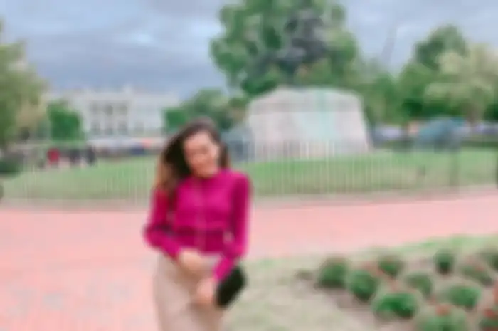 OOTD Beby Tsabina saat liburan di Amerika.
