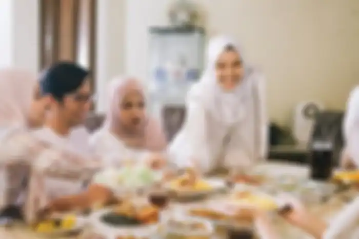 Ilustrasi kumpul keluarga saat lebaran