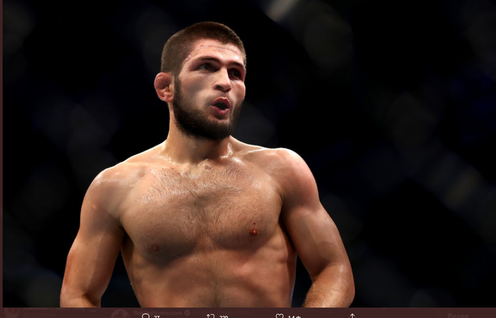 Pensiunan jagoan UFC, Khabib Nurmagomedov.