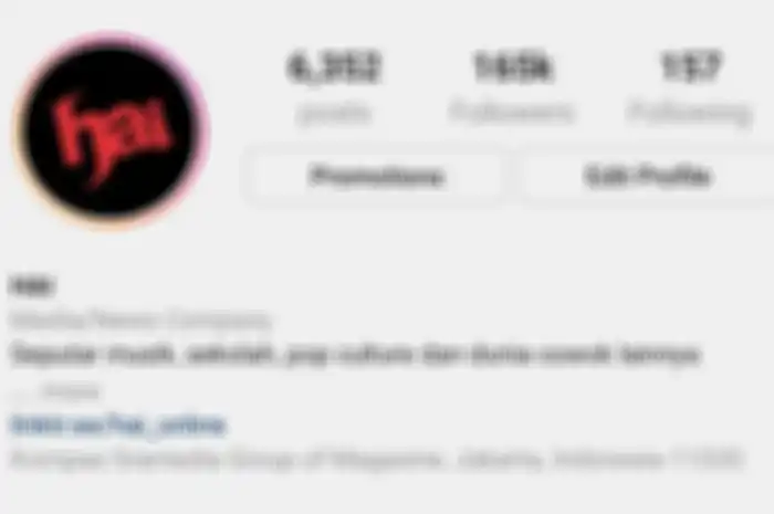 laman profil instagram HAI
