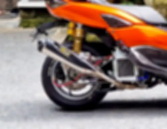 Ilustrasi. Knalpot aftermarket di Yamaha All New NMAX.