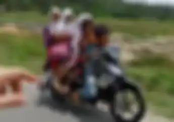 Anak Siapa Ini Udah Kayak Juragan? Bonceng Cewek Sampai 5 Begitu