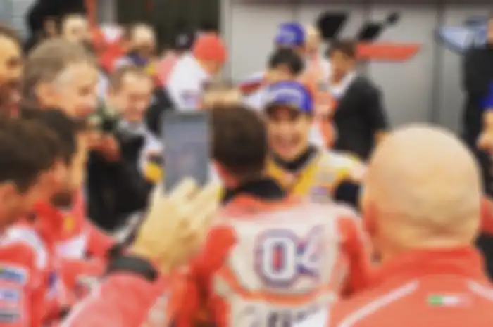 Marc Marquez mendapatkan podium kedua di Twin Ring Motegi, hal itu sekaligus podiumnya ke-100