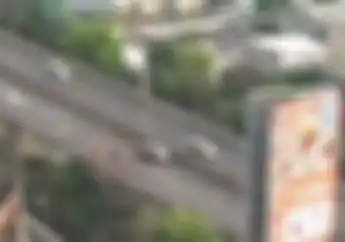 Astaga! Pemotor Lagi-lagi Nekat Masuk Jalan Layang Casablanca, Simak Video Kocar-kacir Dikejar Polisi