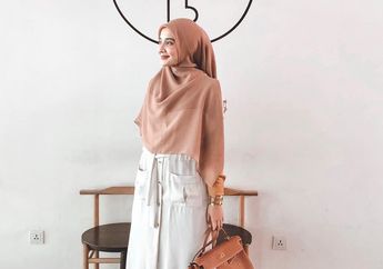 Tampil Sederhana dengan Hijab Nude, Tas Zaskia Sungkar Menarik Perhatian Netizen