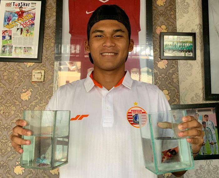 Penyerang Persija Jakarta, Sutan Zico, terjangkit demam ikan cupang di tengah pandemi Covid-19