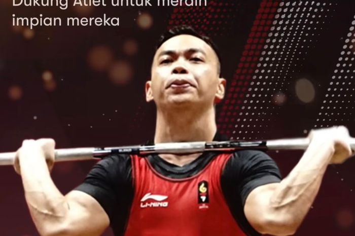 Atlet angkat besi Indonesia yang sedang berlaga di Olimpiade Paris 2024, Eko Yuli Irawan.