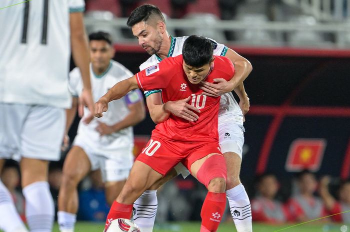 Suasana pertandingan Timnas Indonesia vs Vietnam di Grup D Piala Asia 2023.