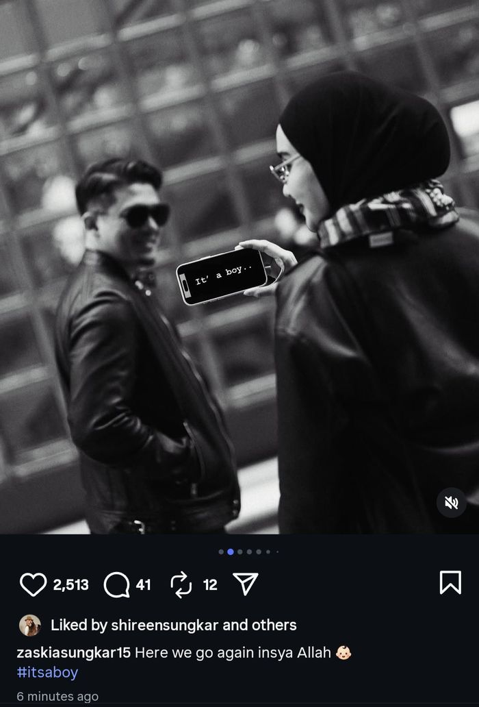 Zaskia Sungkar dan Irwansyah umumkan jenis kelamin calon bayi