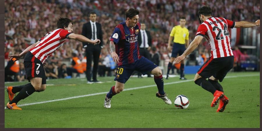 VIDEO - Gol Super Lionel Messi vs Bilbao, Kecoh 7 Pemain dari Tengah Lapangan