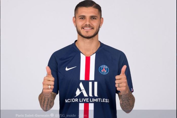 Mauro Icardi resmi gabung Paris Saint-Germain.