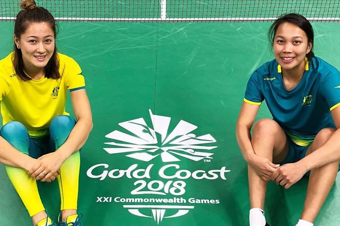 Gronya Somerville (kiri) dan Setyana Mapasa (kanan) saat memperkuat Australia dalam ajang Commonwealth Games 2018