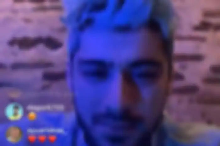Tangkapan dari Live Instagram Zayn Malik
