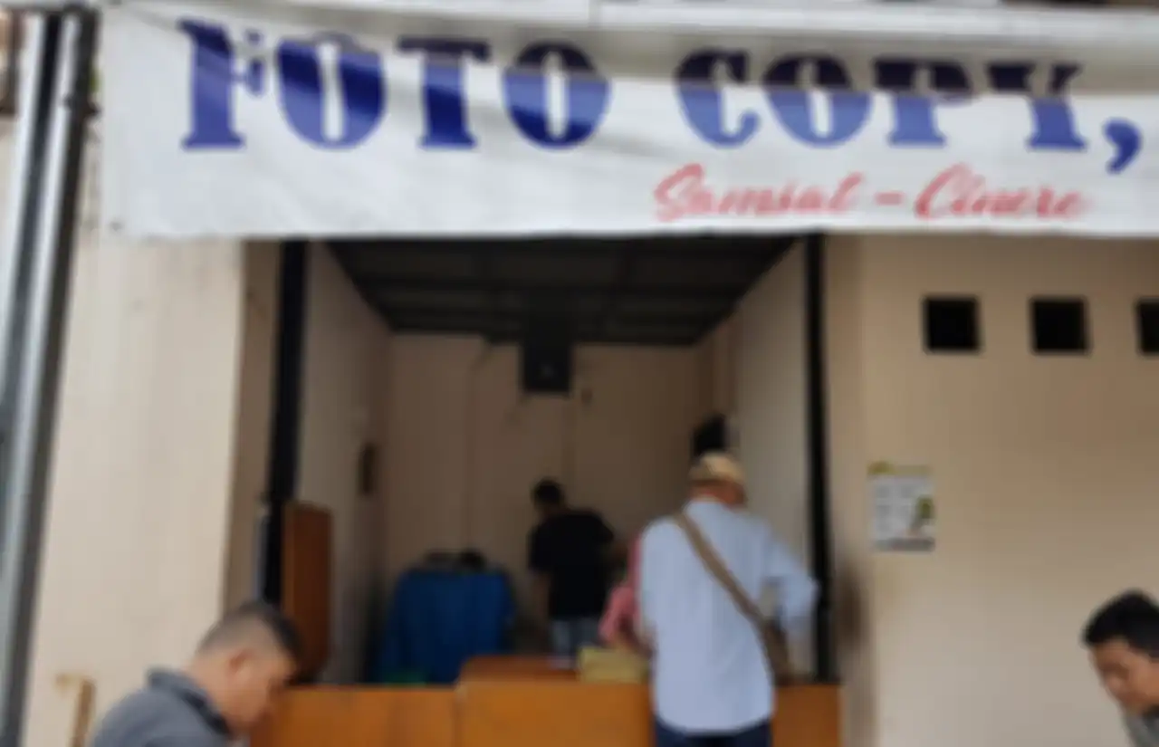 Ilustrasi tempat fotokopi di Satpas/Samsat.