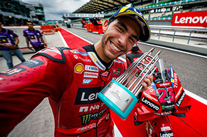 Enea Bastianini menang MotoGP Malaysia 2023 mitos sirkuit Sepang sejak 2019 berlanjut, pole position tidak bisa menang