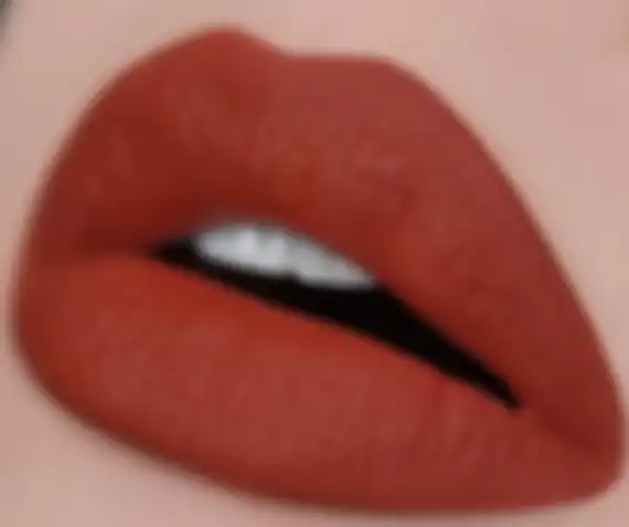 Ilustrasi lipstik warna teracotta