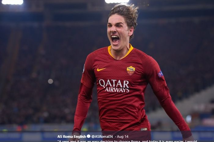 Gelandang serang AS Roma, Nicolo Zaniolo.