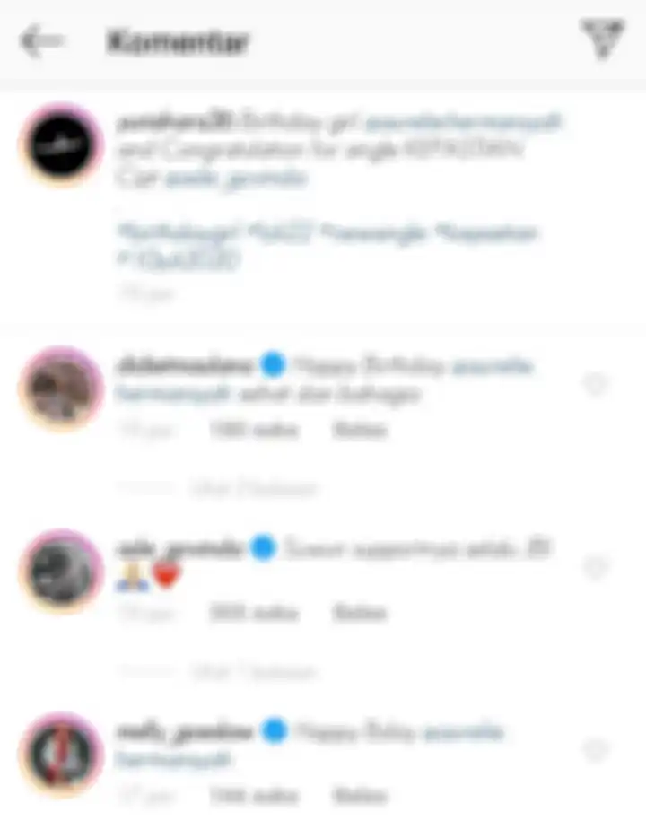 Akun Instagram Aurel Hermansyah tak terlihat memberikan respon di kolom komentar Yuni Shara 