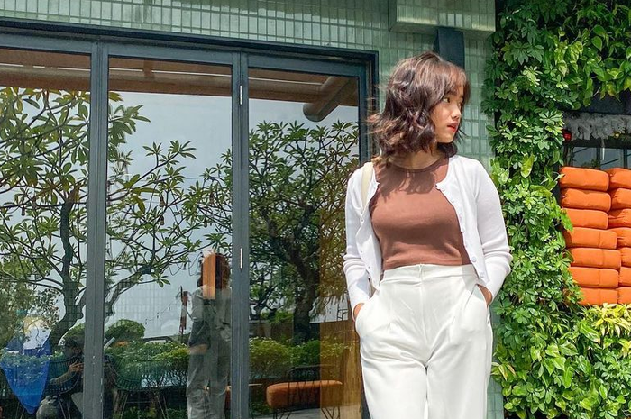 OOTD Fuji An pakai crop top.