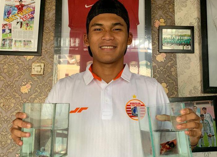 Penyerang Persija Jakarta, Sutan Zico, terjangkit demam ikan cupang di tengah pandemi Covid-19