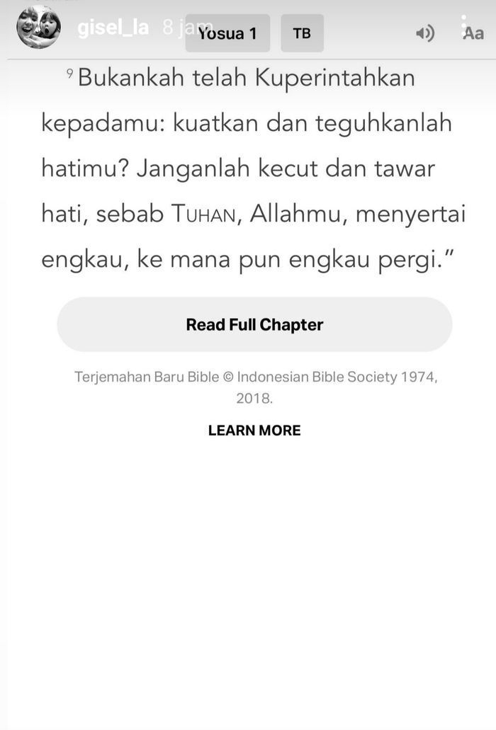 Postingan Gisella Anastasia