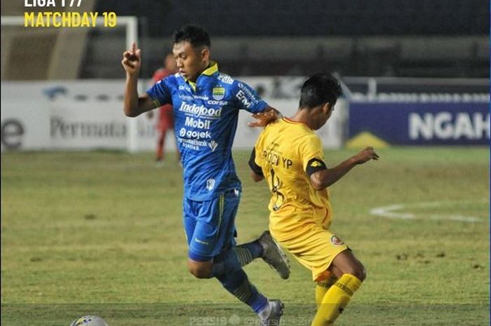 Persib Bandung bermain imbang dengan Semen Padang dalam lanjutan Liga 1 2019 di Stadion Si Jalak Harupat, 18 September 2019.