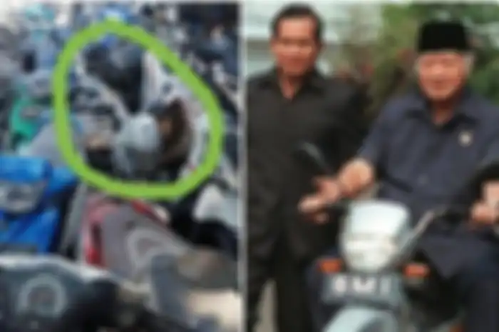 Motor nasional Presiden Soeharto terbengkalai jadi rongsokan bikin heboh, desain moderen mesinnya mirip Honda Supra.