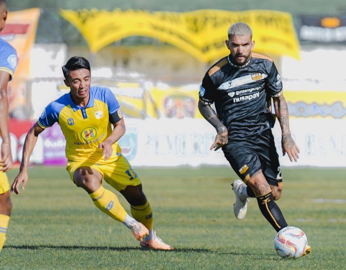 Suasana pertandingan Barito Putera vs Dewa United dalam lanjutan Liga 1 2023/2024 pekan ketujuh di Stadion Demang Lehman, Banjarbaru, Rabu (9/8/2023)
