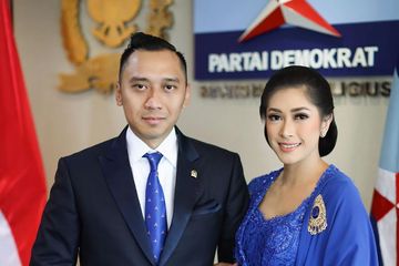 Kenakan Kain Kebaya Pemberian Ani Yudhoyono, Aliya Rajasa Dampingi Sang Suami Pelantikan DPR RI